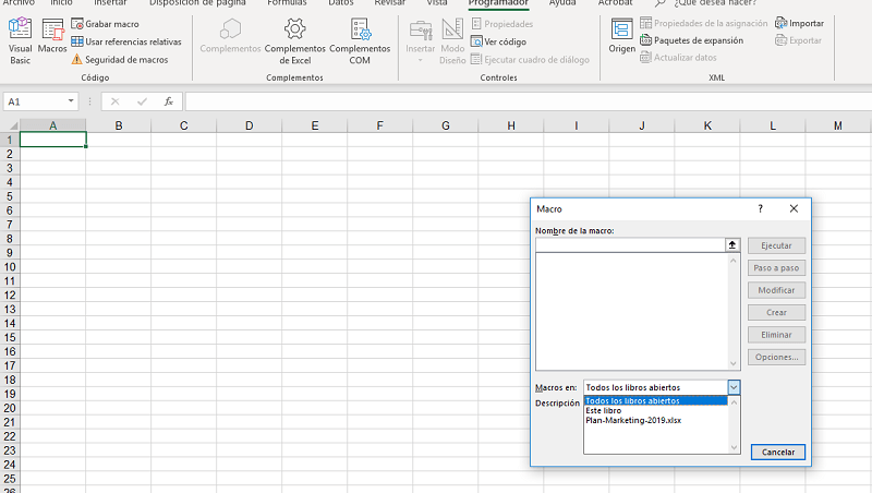 ejemplos de macros en excel