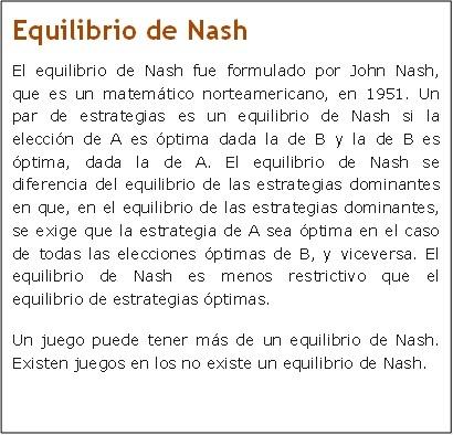 equilibrio de nash