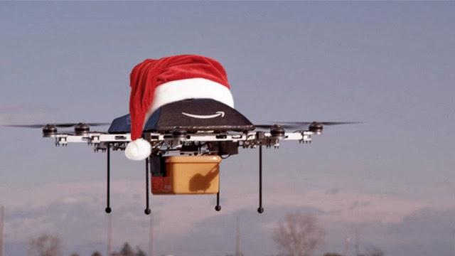 drone papa noel