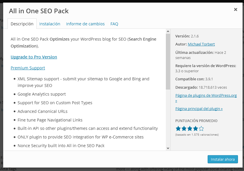 All in One SEO Pack 1