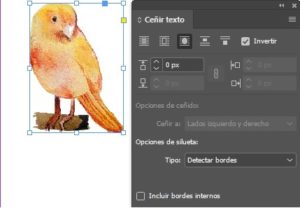 Adobe indesign ceñir texto