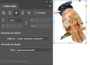 Adobe indesign ceñir texto