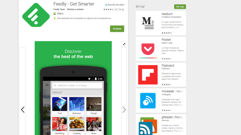 feedly lector RSS