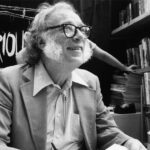 Isaac Asimov, en la librería Mysterious Book Store de Nueva York en 1984.