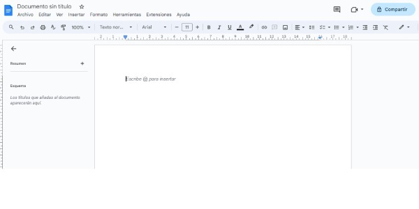 crear documento en google drive