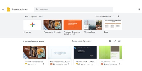 presentaciones en google drive