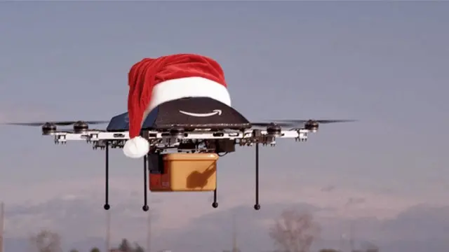 drone papa noel